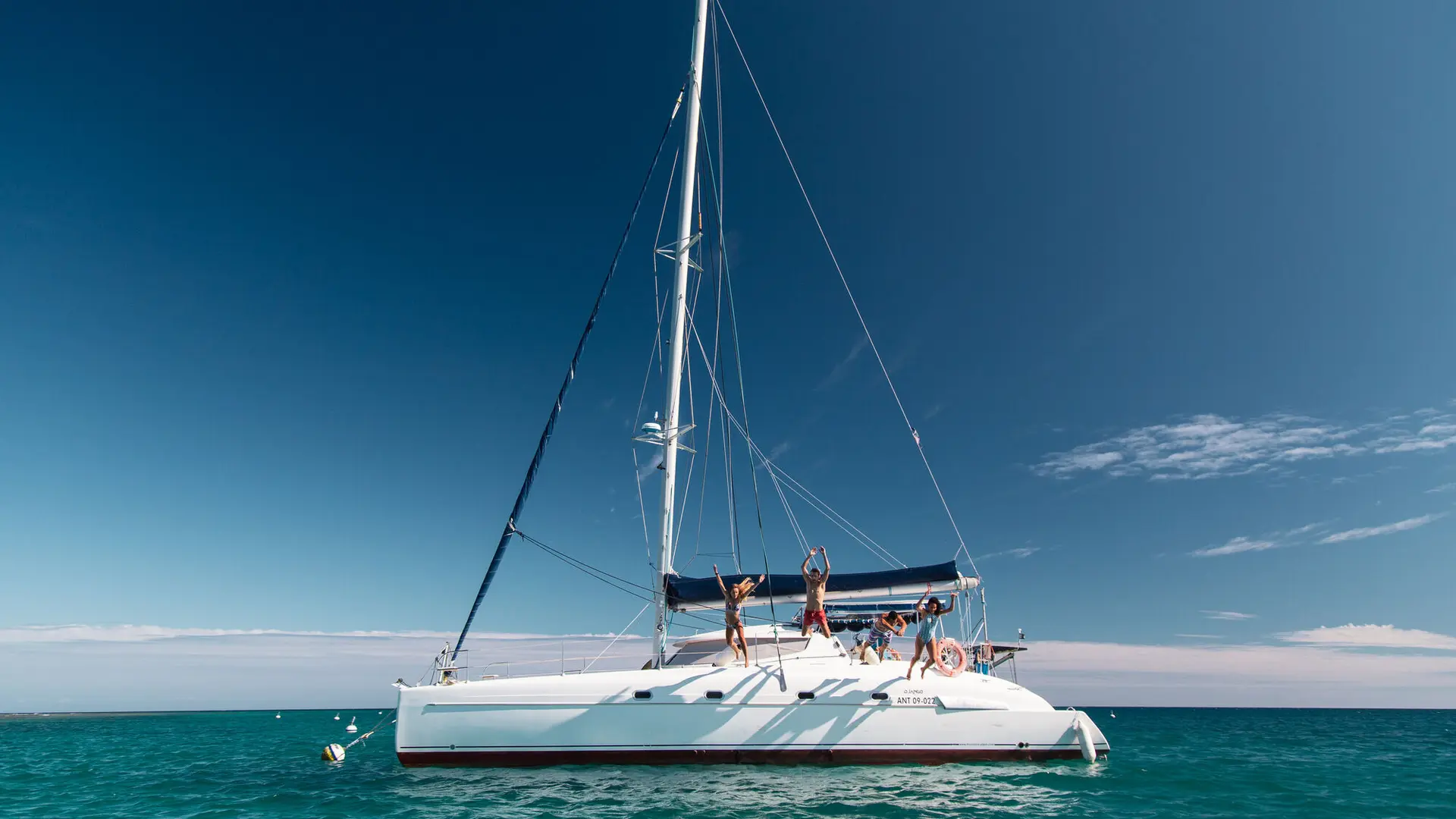 Catamaran cruise on the lagoon of New Caledonia