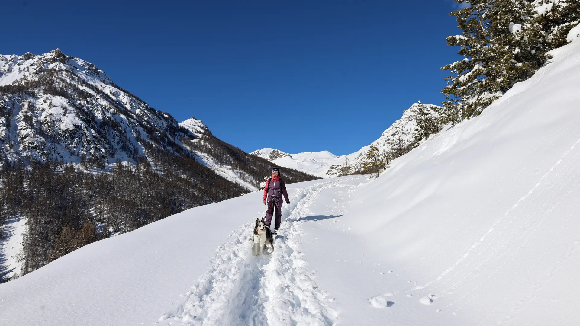 Itinéraire de randonnée en raquettes aux hameaux des Combes (Puy-Saint-André)