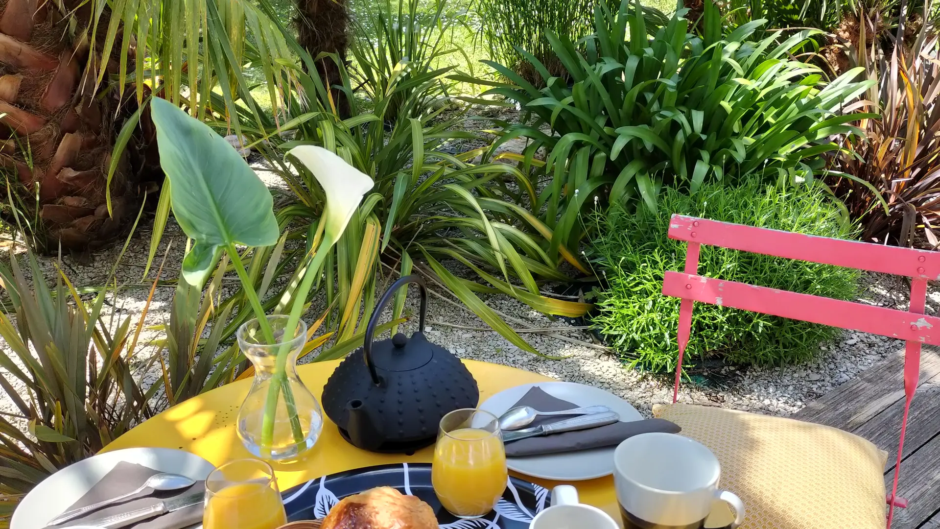 petit déjeuner extérieur