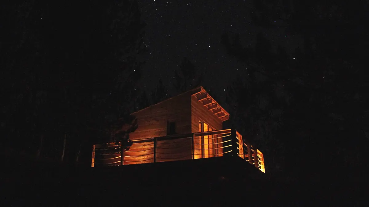 Cabane Cassiopée nuit