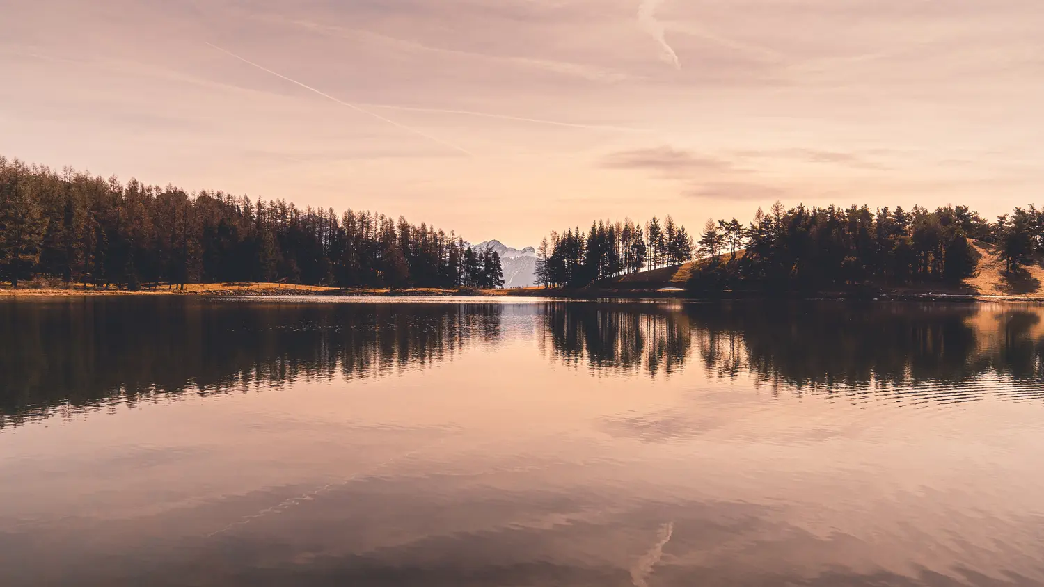 Couché de soleil au Lac de Barbeyroux