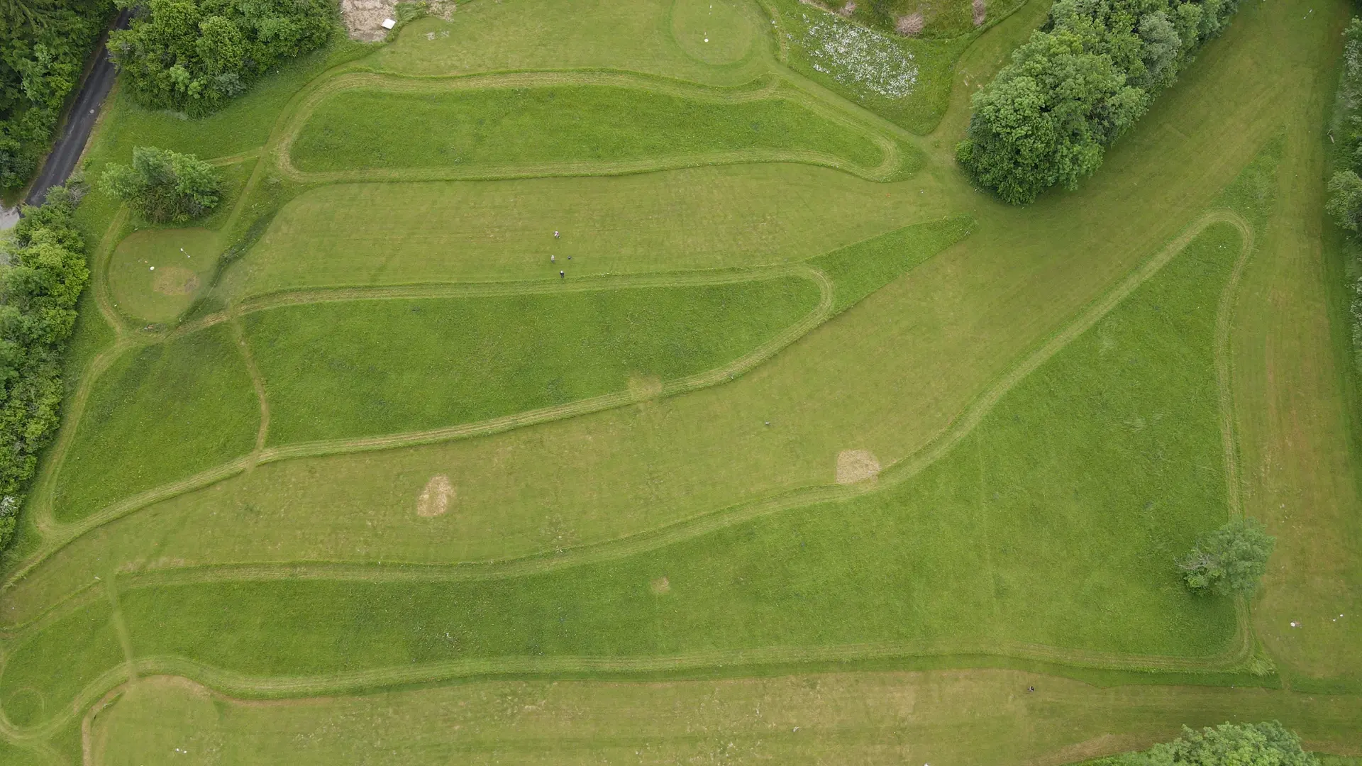 vue partielle du parcours trous 1, 6, 7, 8 et 9