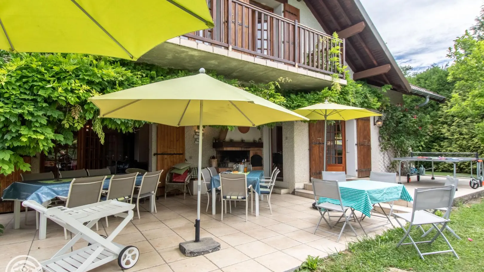Coté terrasse en été