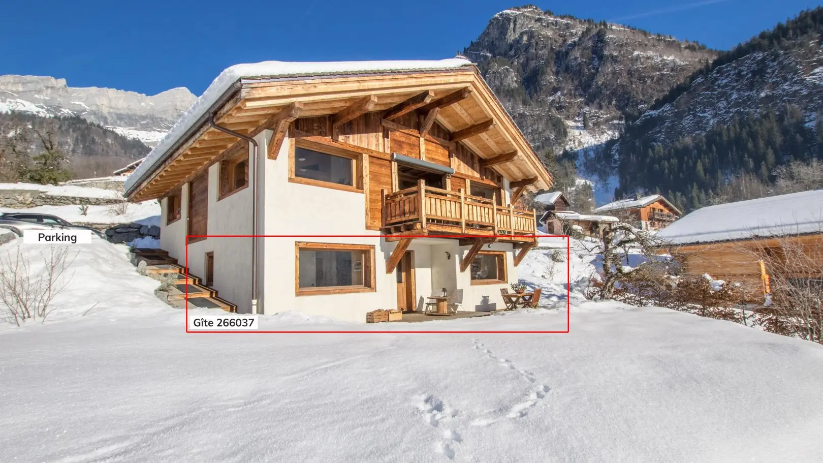 situation du gite en rez de jardin