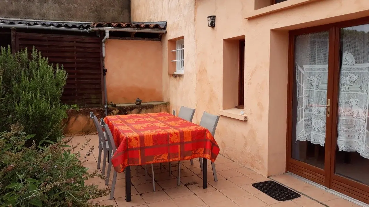 Terrasse privée du gîte