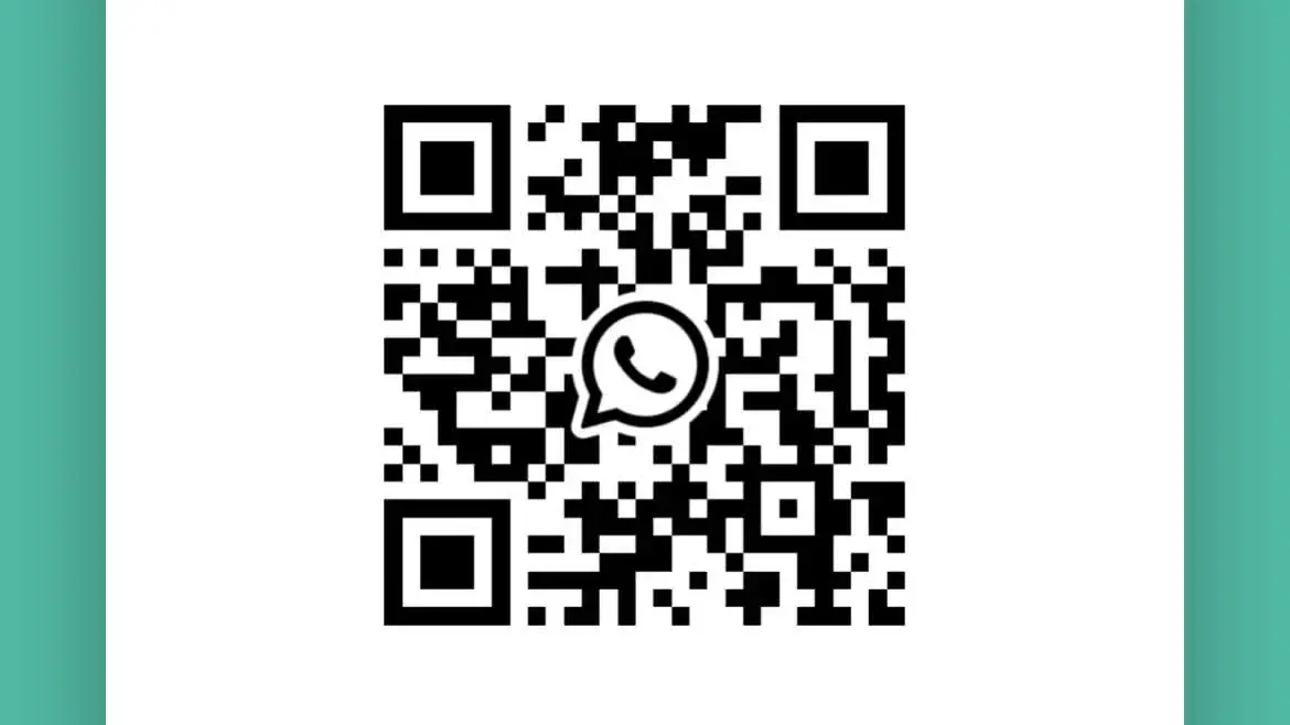 Carte de contact WhatsApp de Florian Couchet avec QR code.