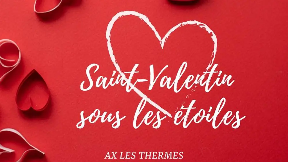 st valentin en raquette à neige