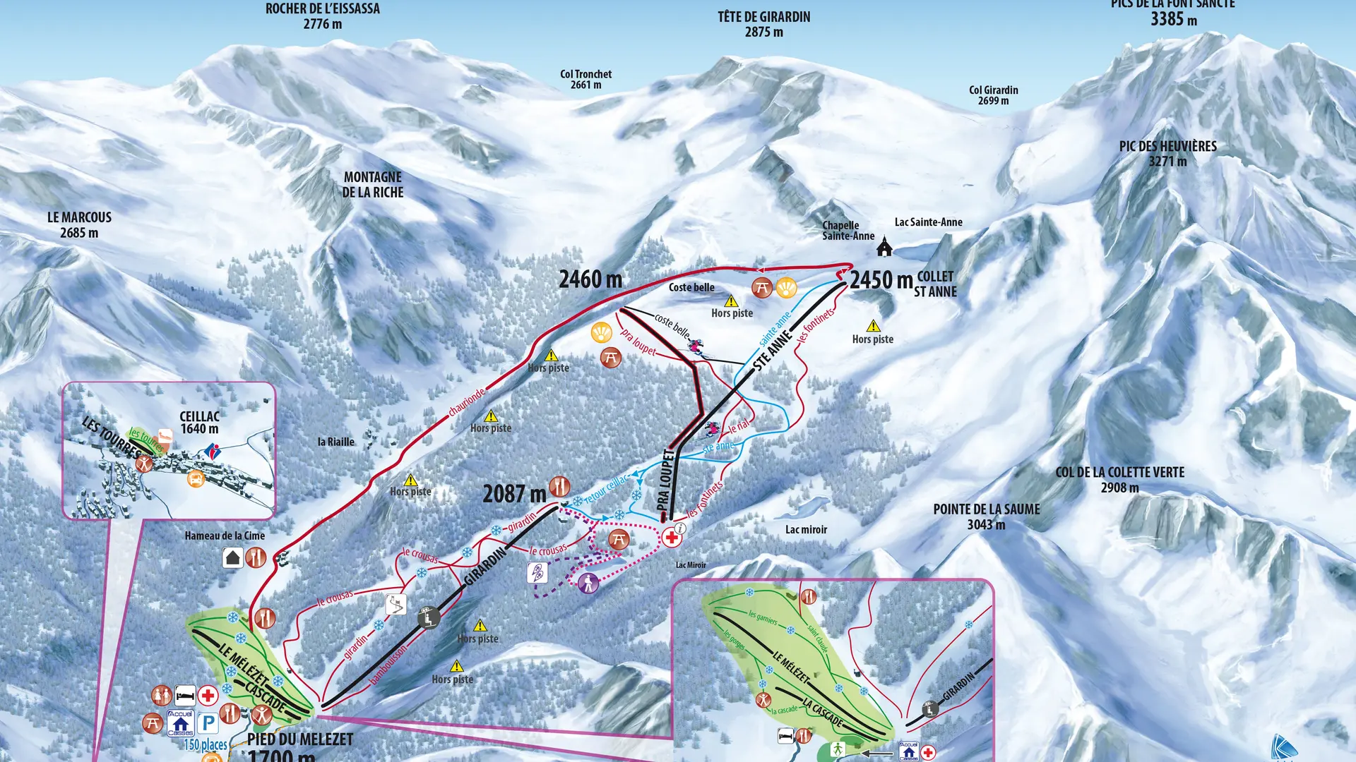 Plan des pistes