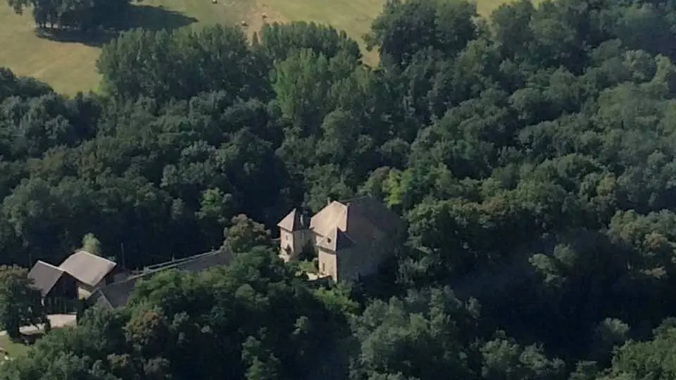 Vue aérienne de la propriété