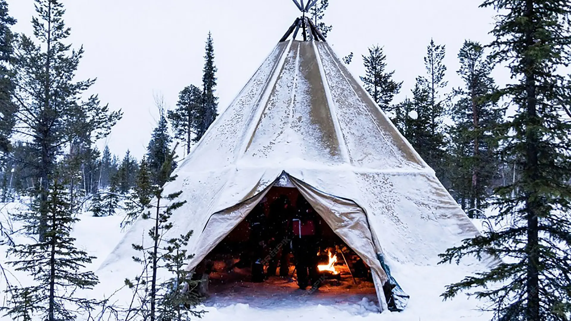 Fondue sous tipi
