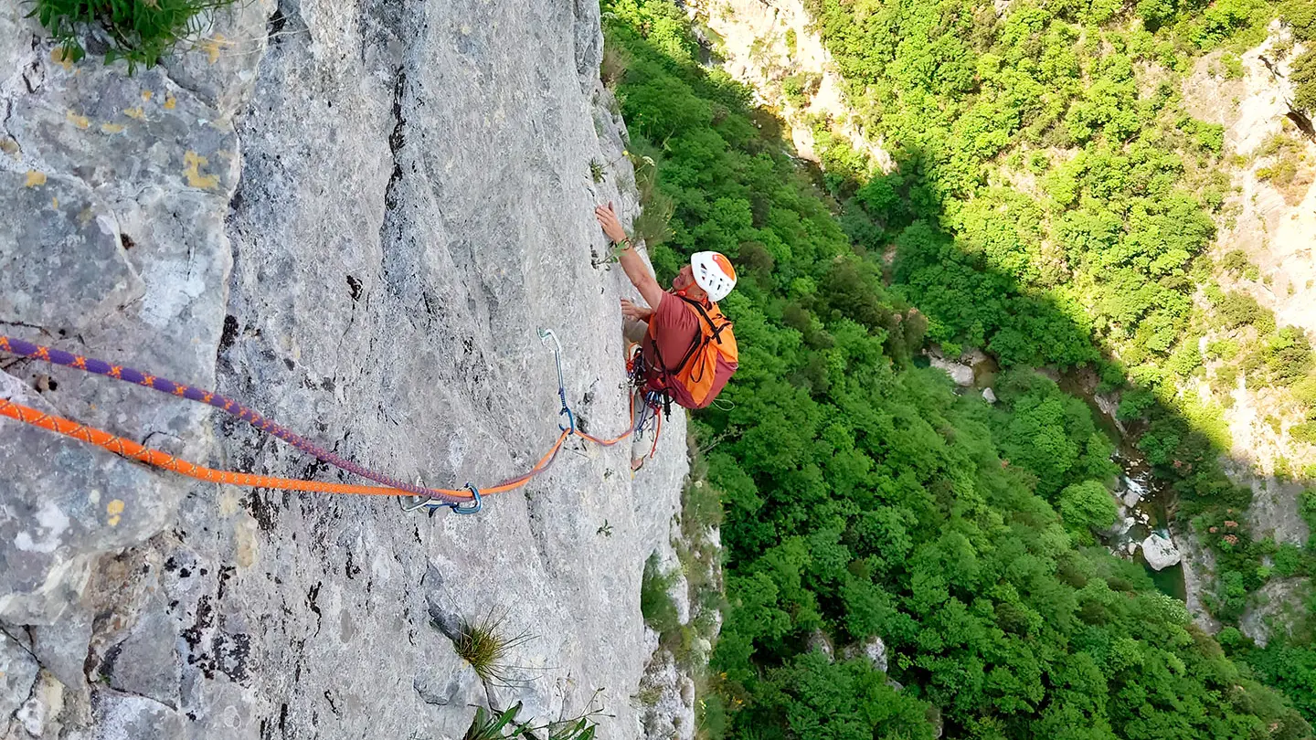 Escalade grande voie