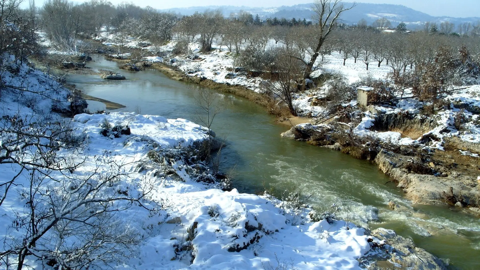 Le Calavon en hiver