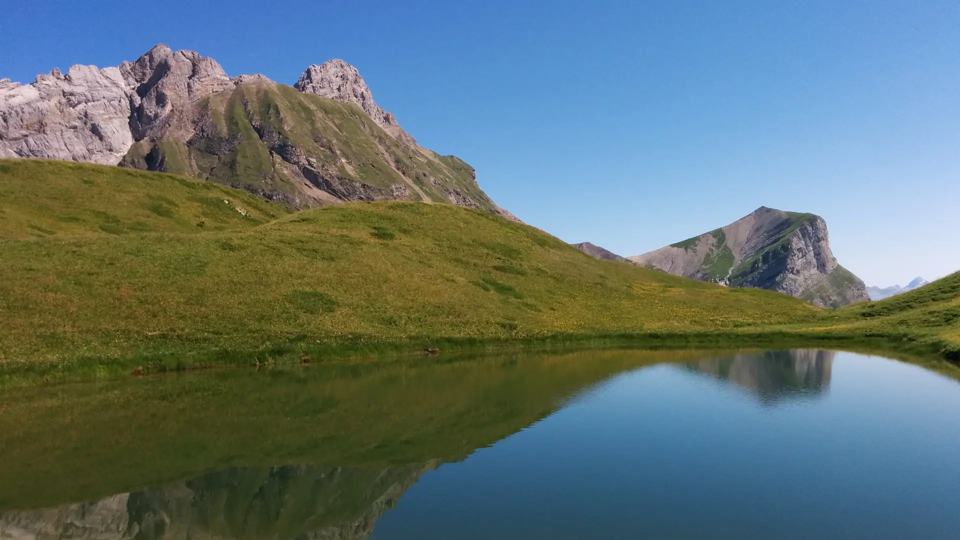 reflets sur la Gouille des Fours