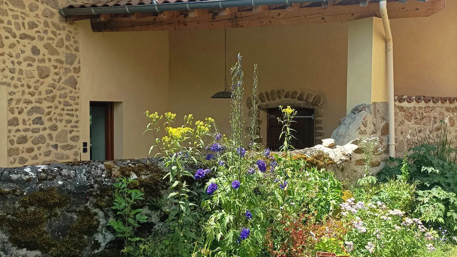 La terrasse privée du gîte