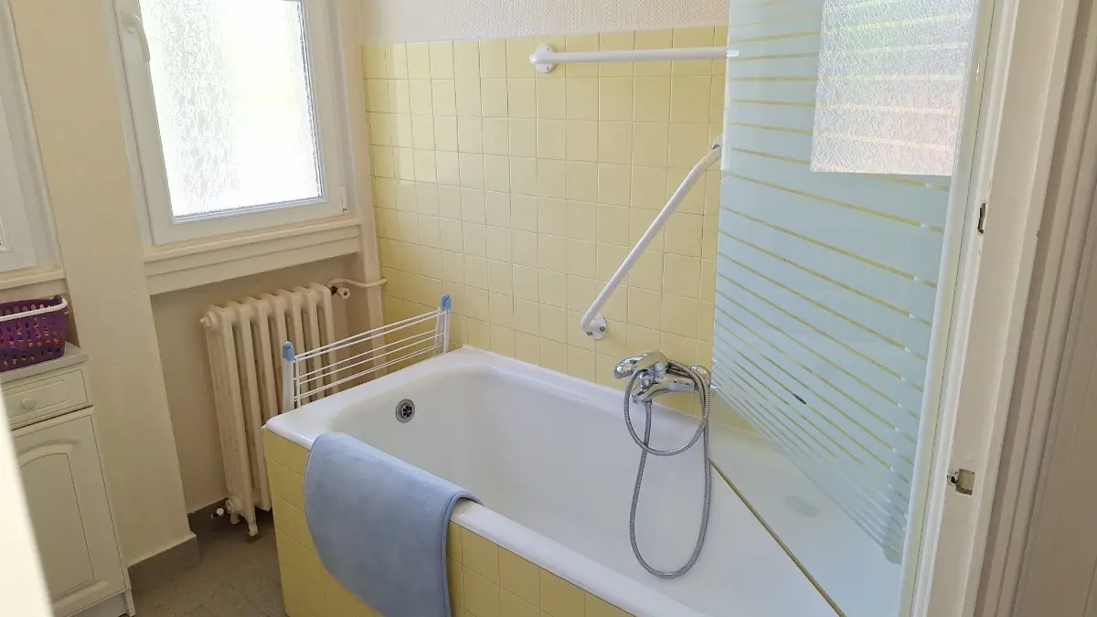 Salle de Bains, barres de maintien,petit meuble
Le Champ de Mars