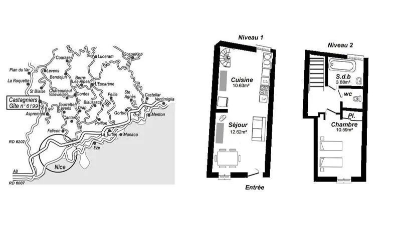 Gîte N°3 Espace des Oliviers-Le plan-Castagniers-Gîtes de France des Alpes-Maritimes