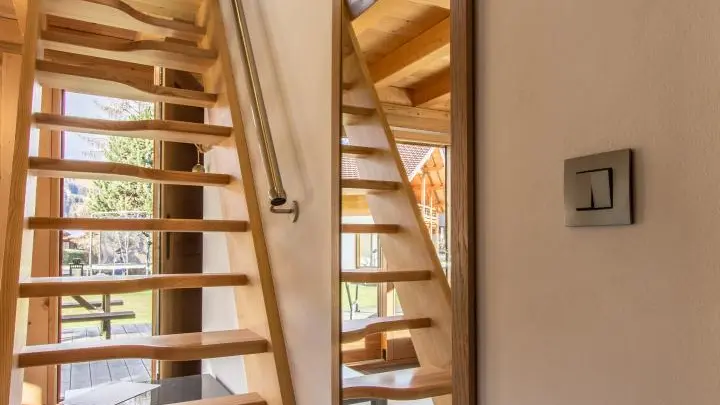 Accès à la chambre en mezzanine