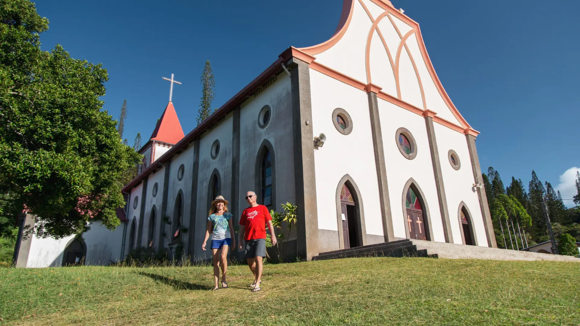 L'église de Vao à l'Ile des pins