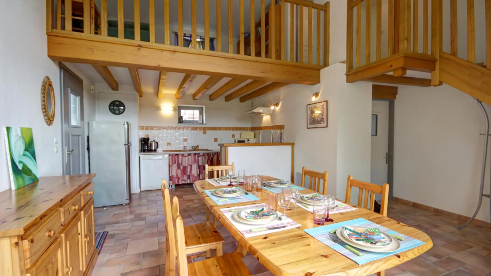 Gîte 3088 : séjour ouvert sur cuisine