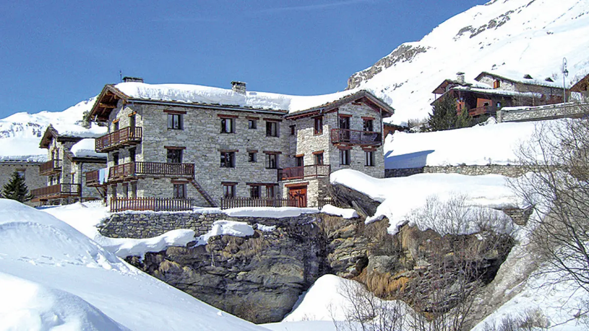 Devanture extérieur Chalet Bazel Val d'Isère