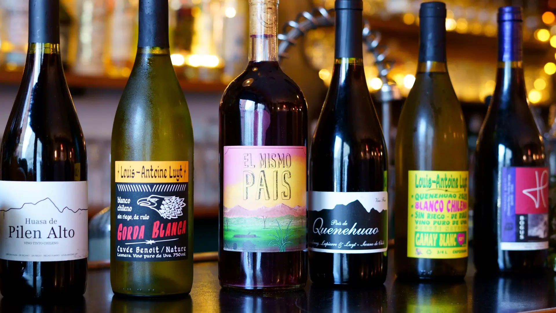 Les vins du restaurant El Santo Cachon