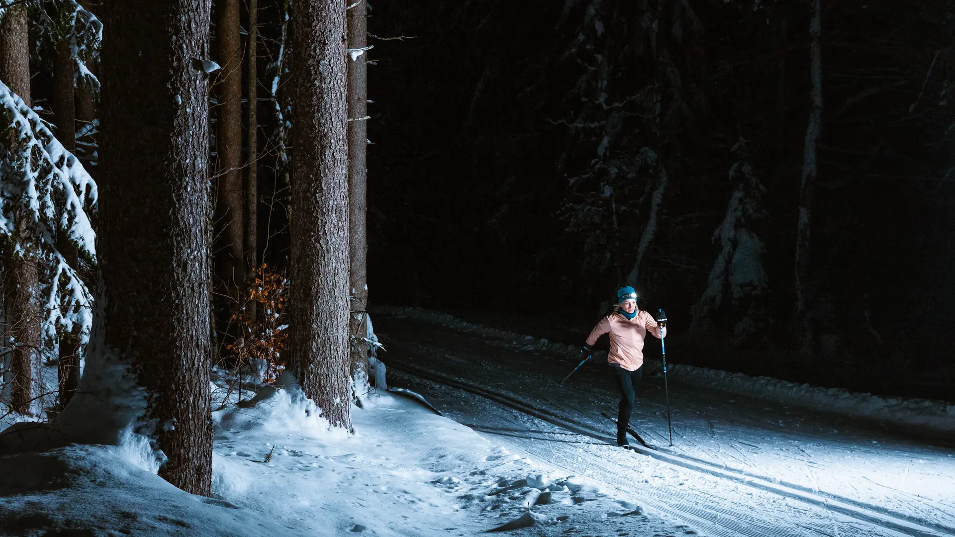 Ski Nordique en nocturne Le Grand-Bornand