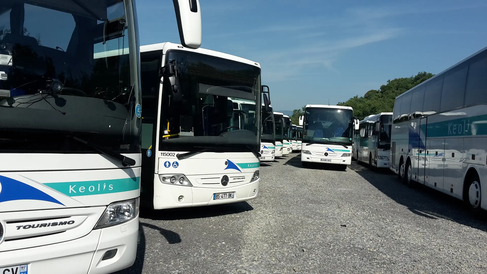 Flotte d'autocars