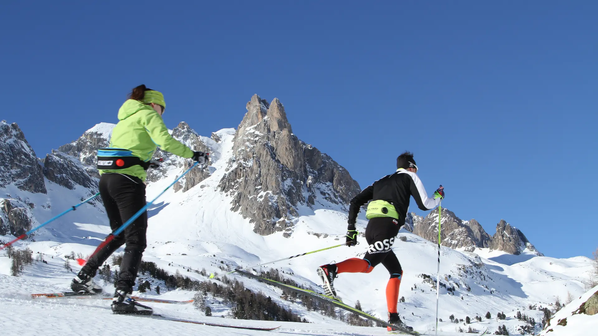 Ski de fond au pieds des sommets