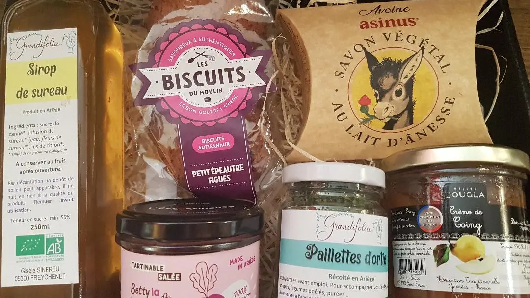 Coffret de produits artisanaux