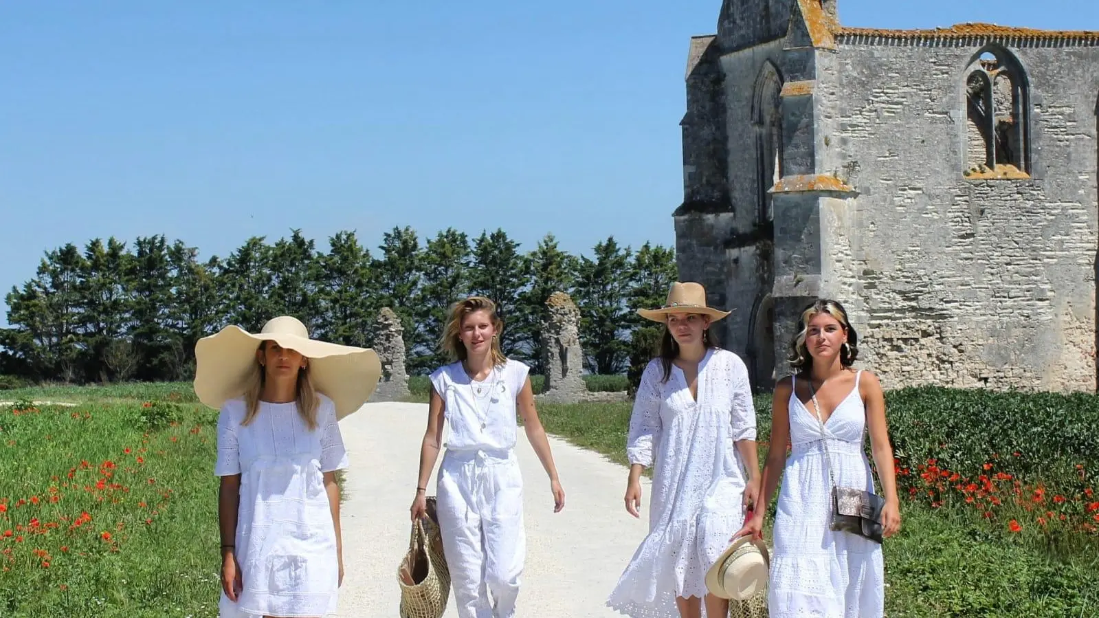 En blanc