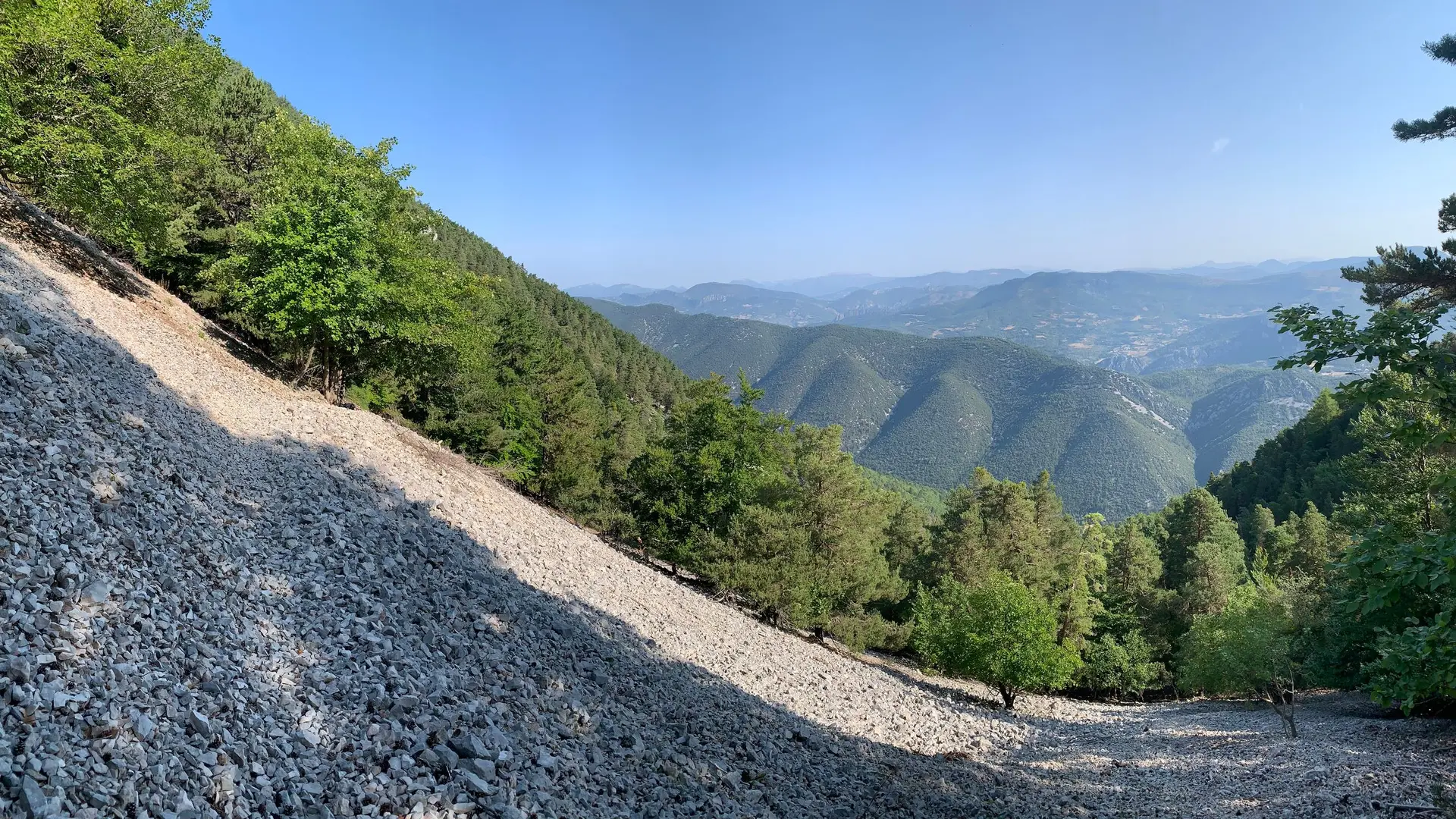 Vue depuis l'ascension