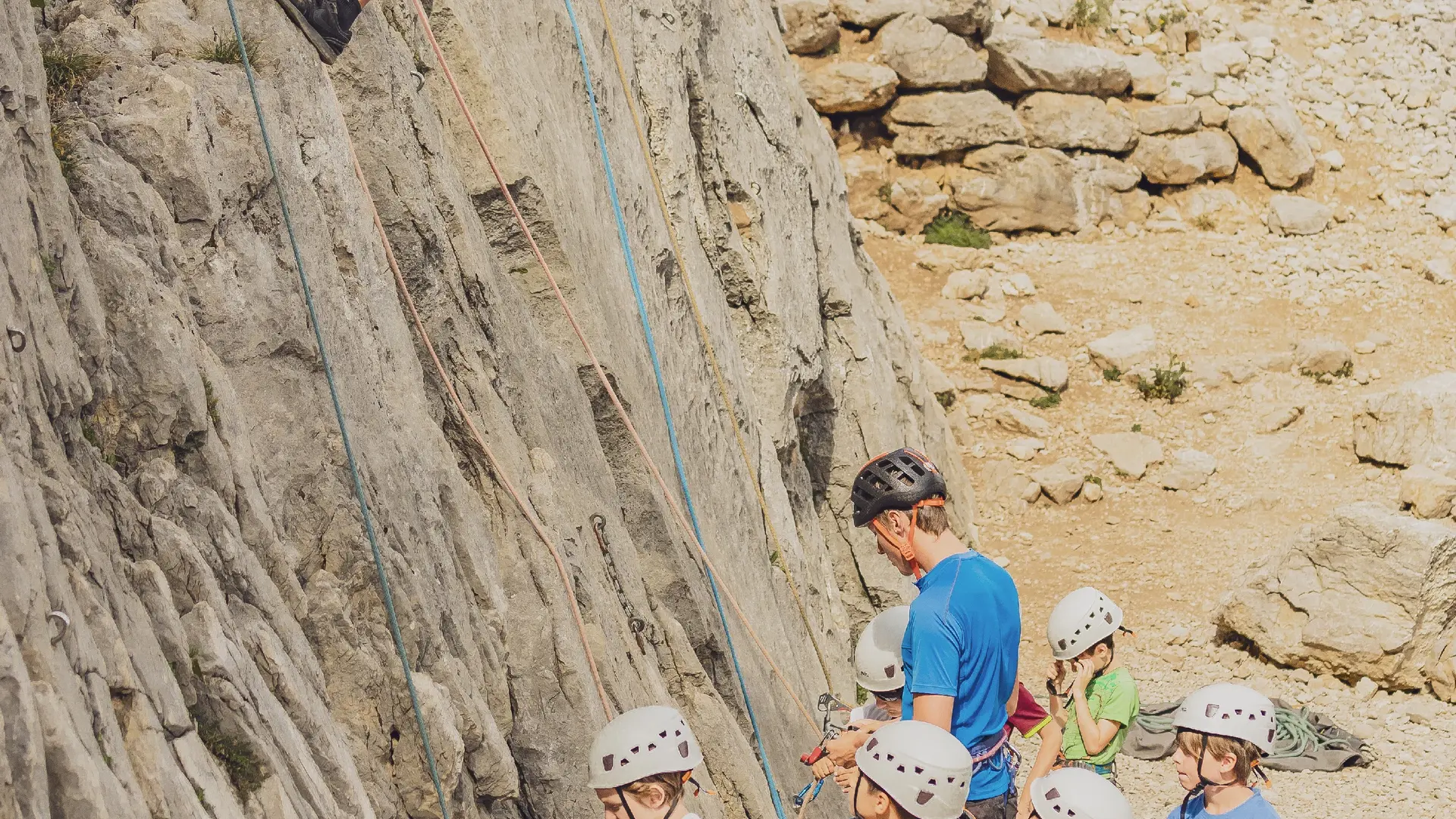 Séance d'escalade au Grand-Bornand pour les 8-12 ans