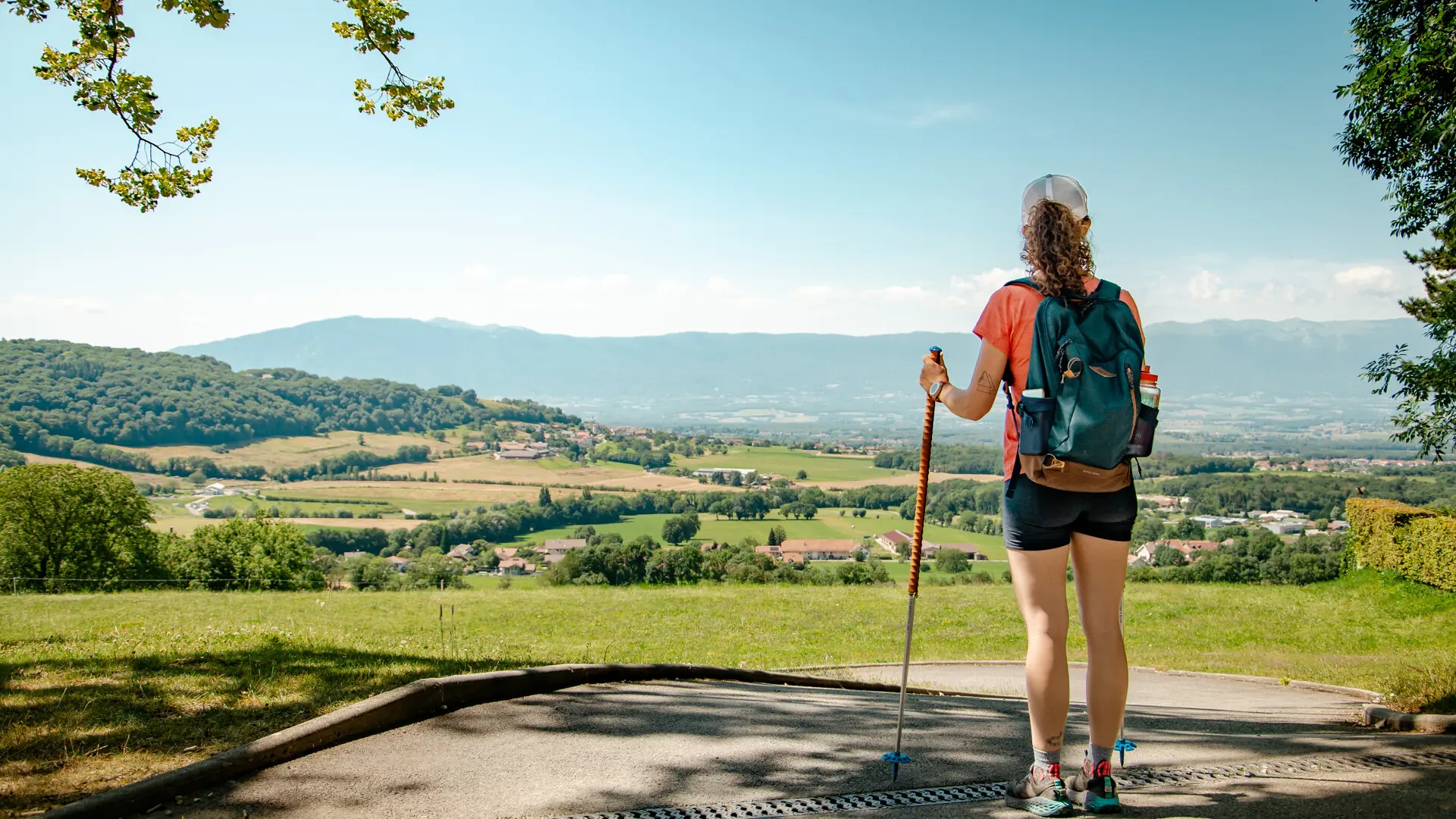 Vue sur le Genevois depuis la Chartreuse de Pomier