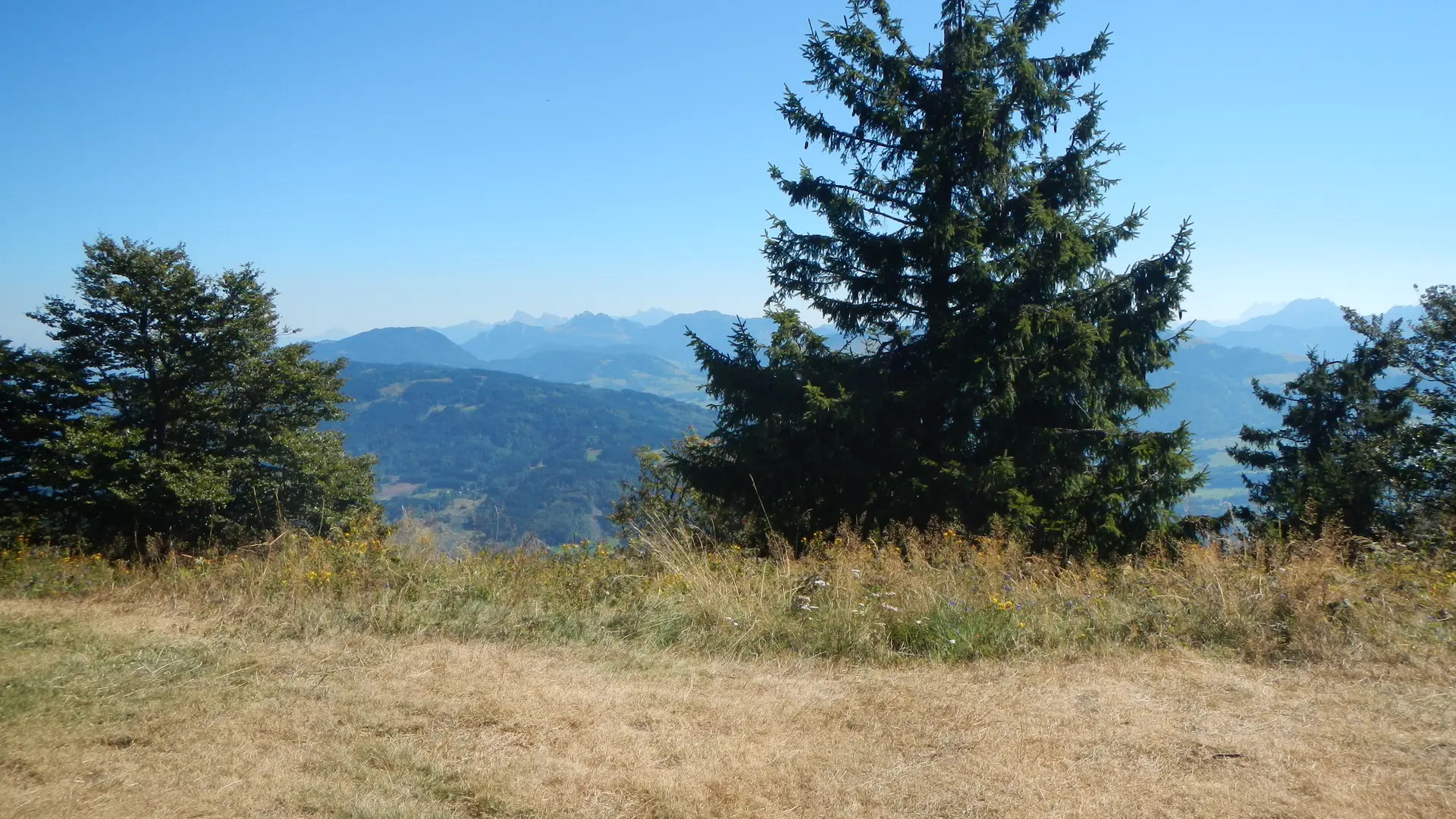 Vue depuis la Pointe de Brantaz sur Chablais