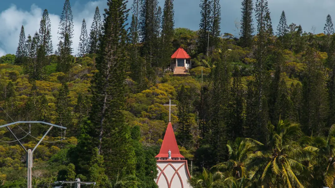 L'église de Vao à l'Ile des pins