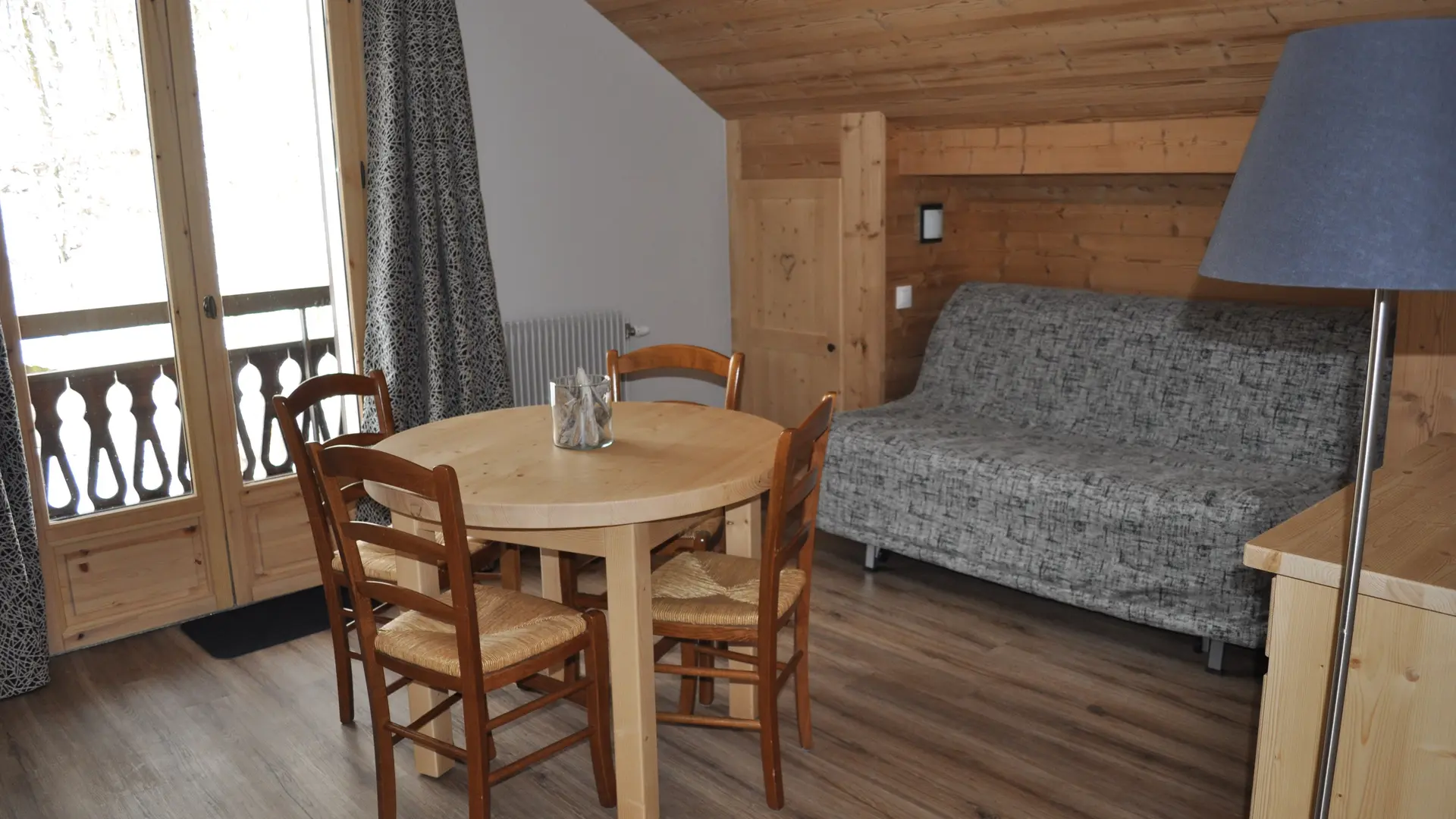 Appart'hôtel à l'hôtel de l'Hermitage - séjour et couchage