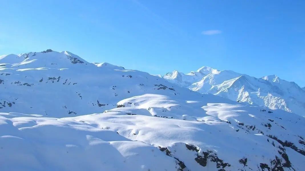 montagne de Pormenaz et Mont Blanc en arrière plan