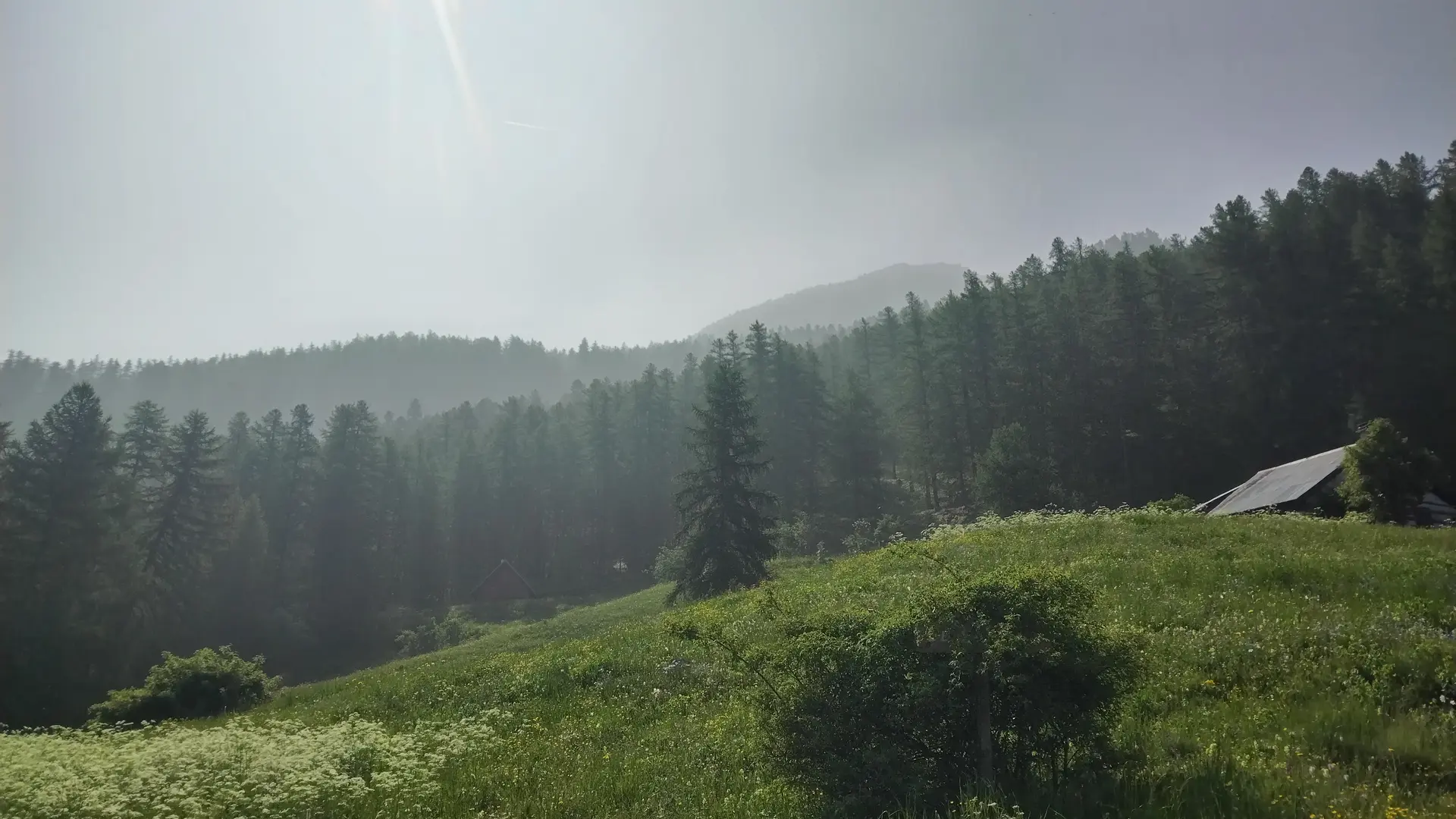 Vue depuis les Chalets des Près du Vallon