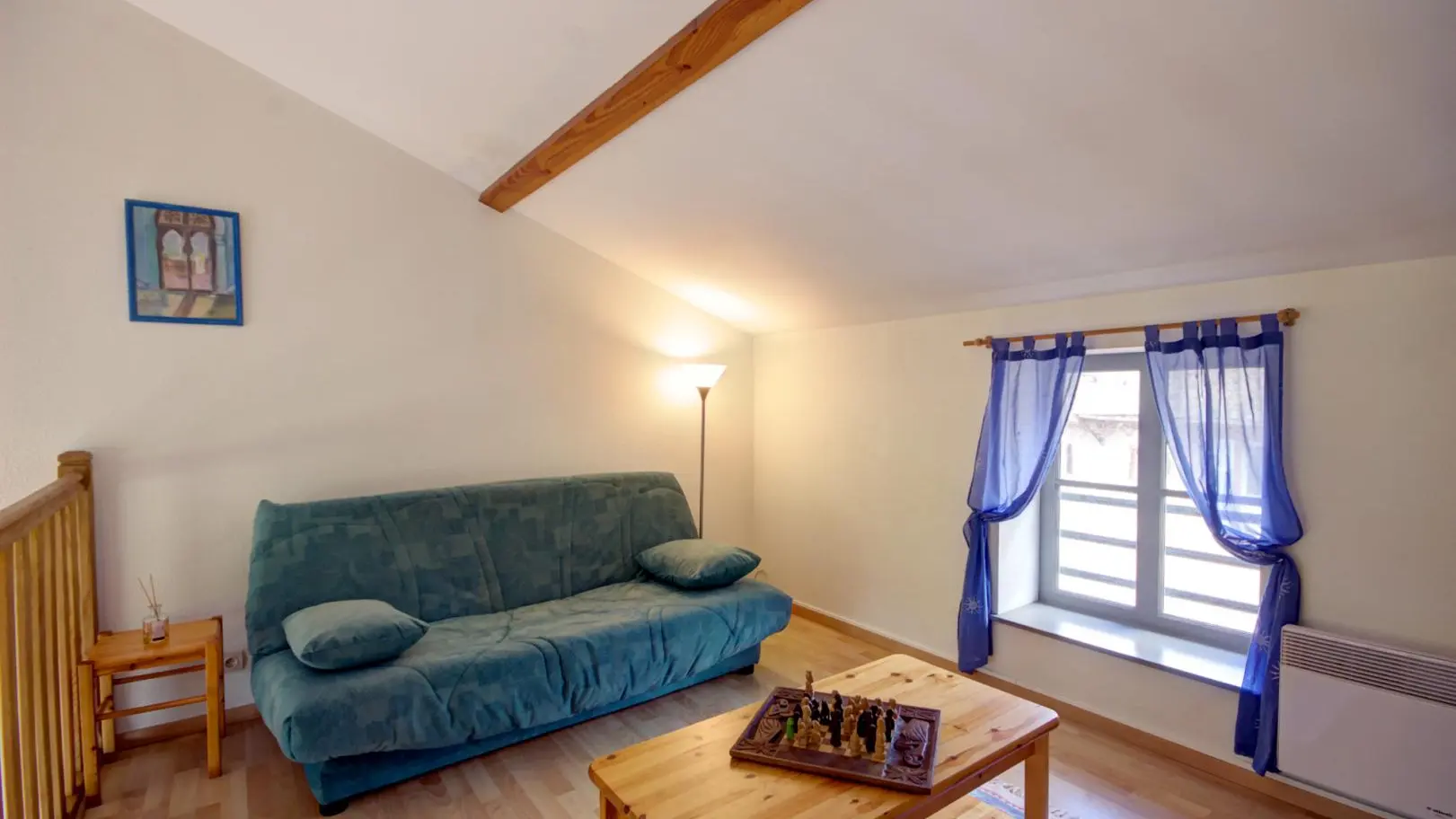 Gîte 3088 : coin salon avec canapé convertible