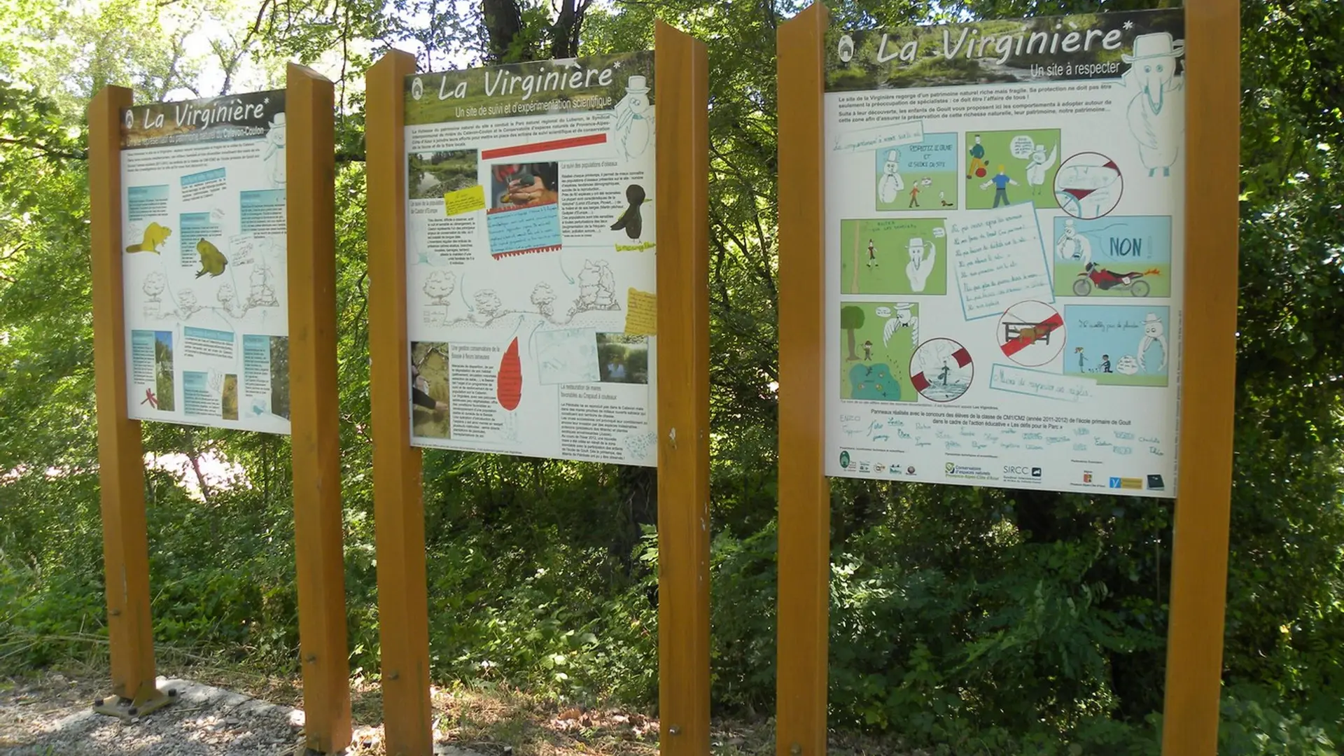 Signalétique pédagogique de la Virginière