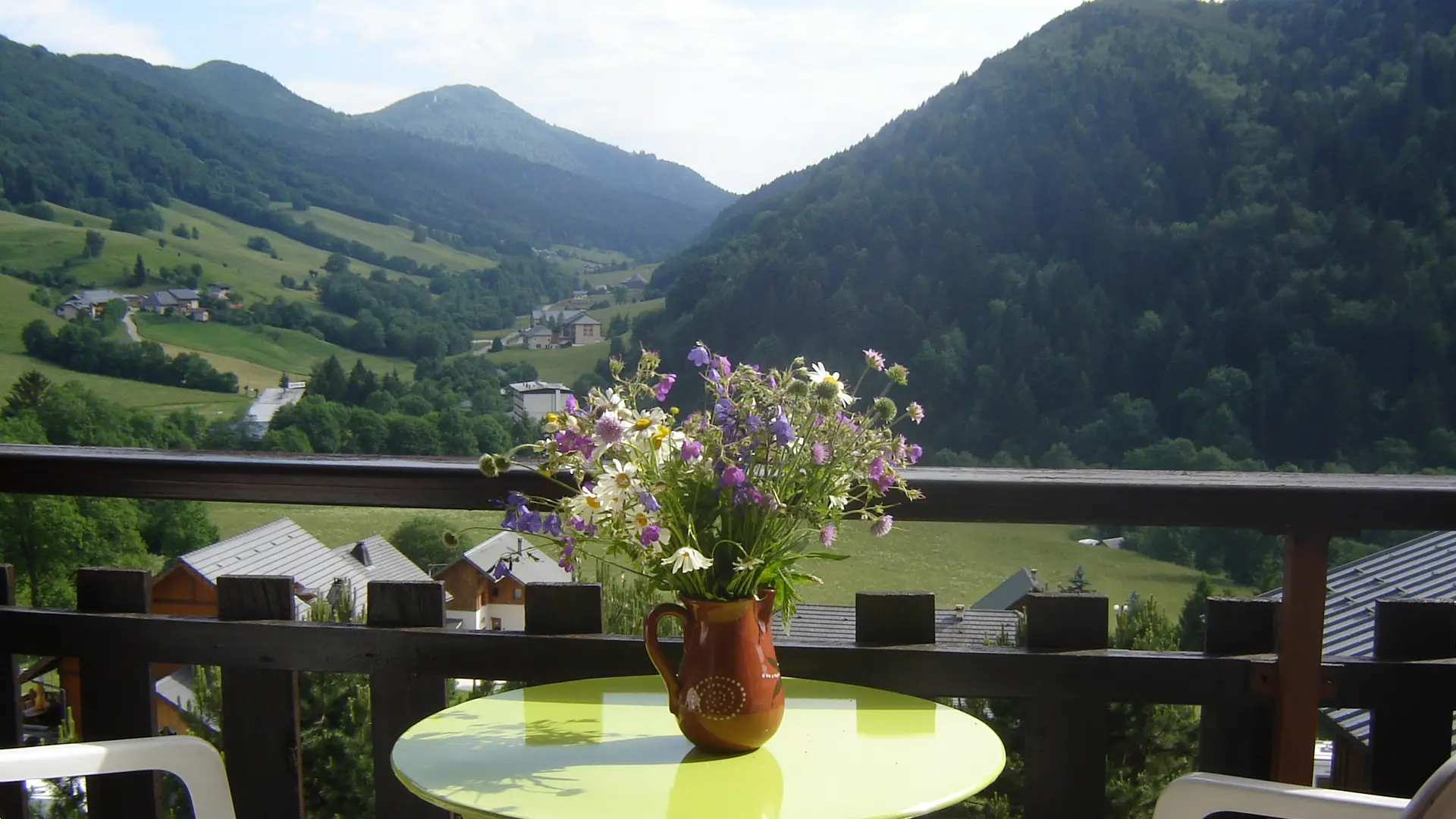 Vue été depuis le balcon