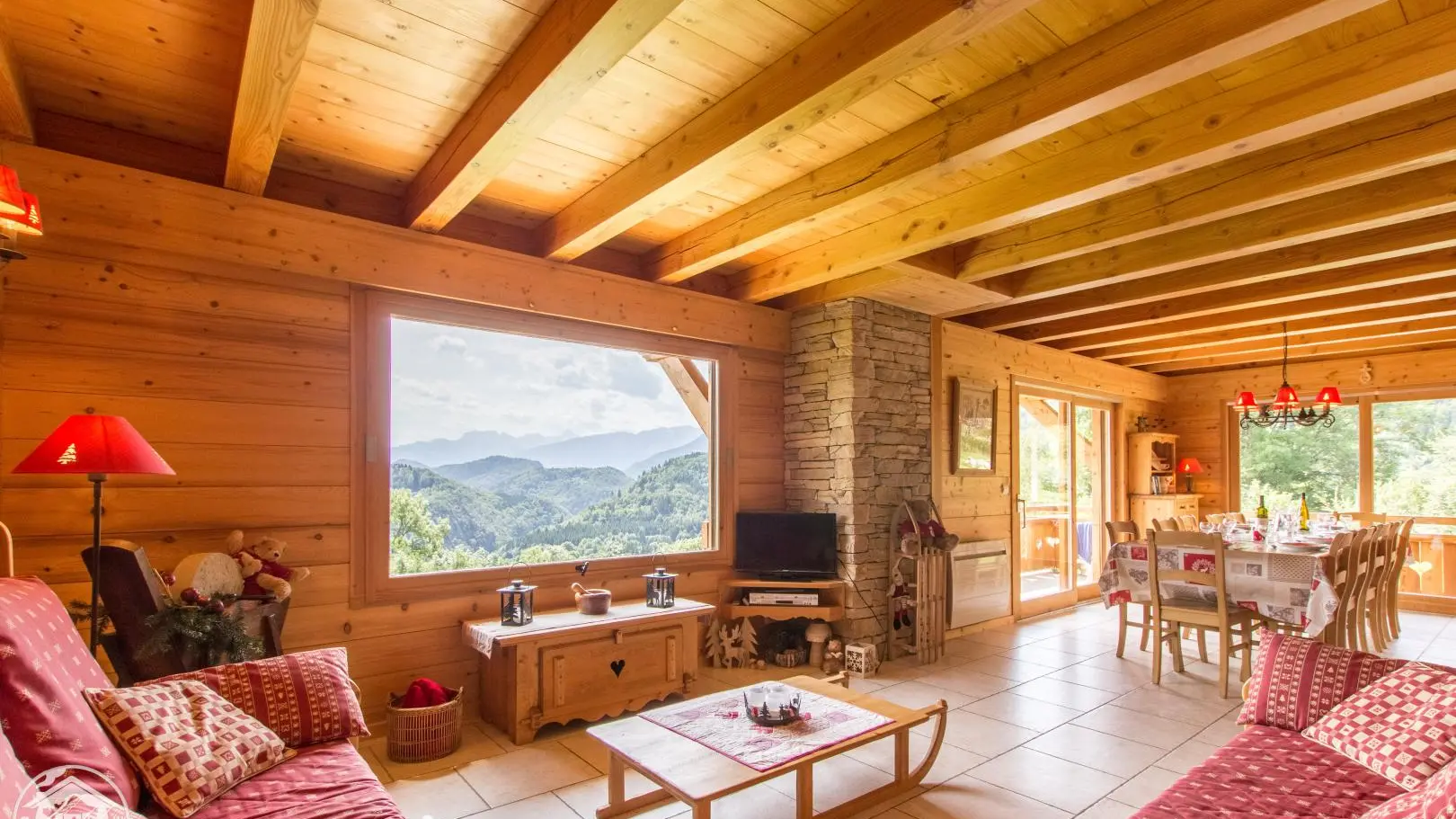 Perspective salon salle à manger