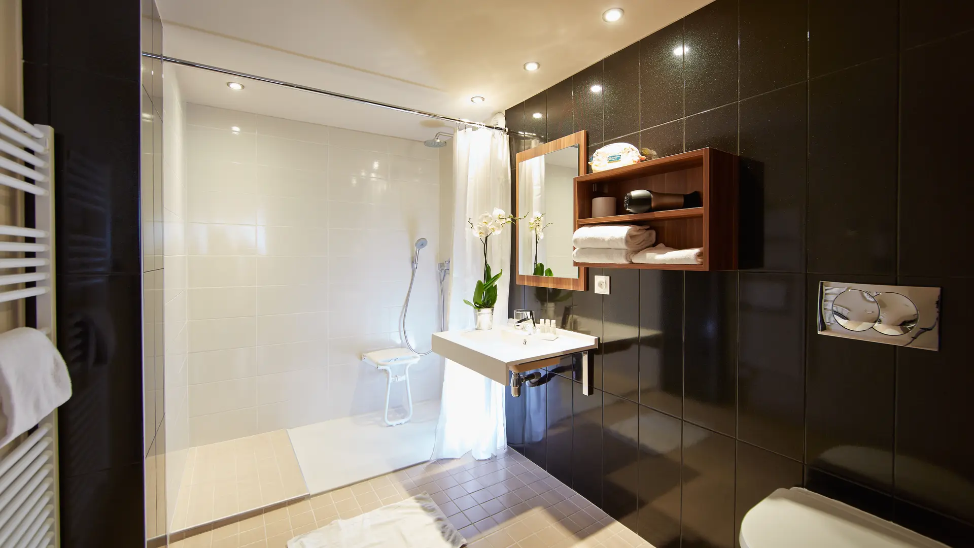Chambre PMR salle de bain