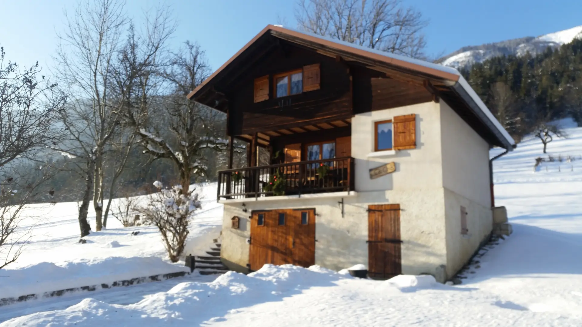 Extérieur hiver - Chalet La Cha - Thônes