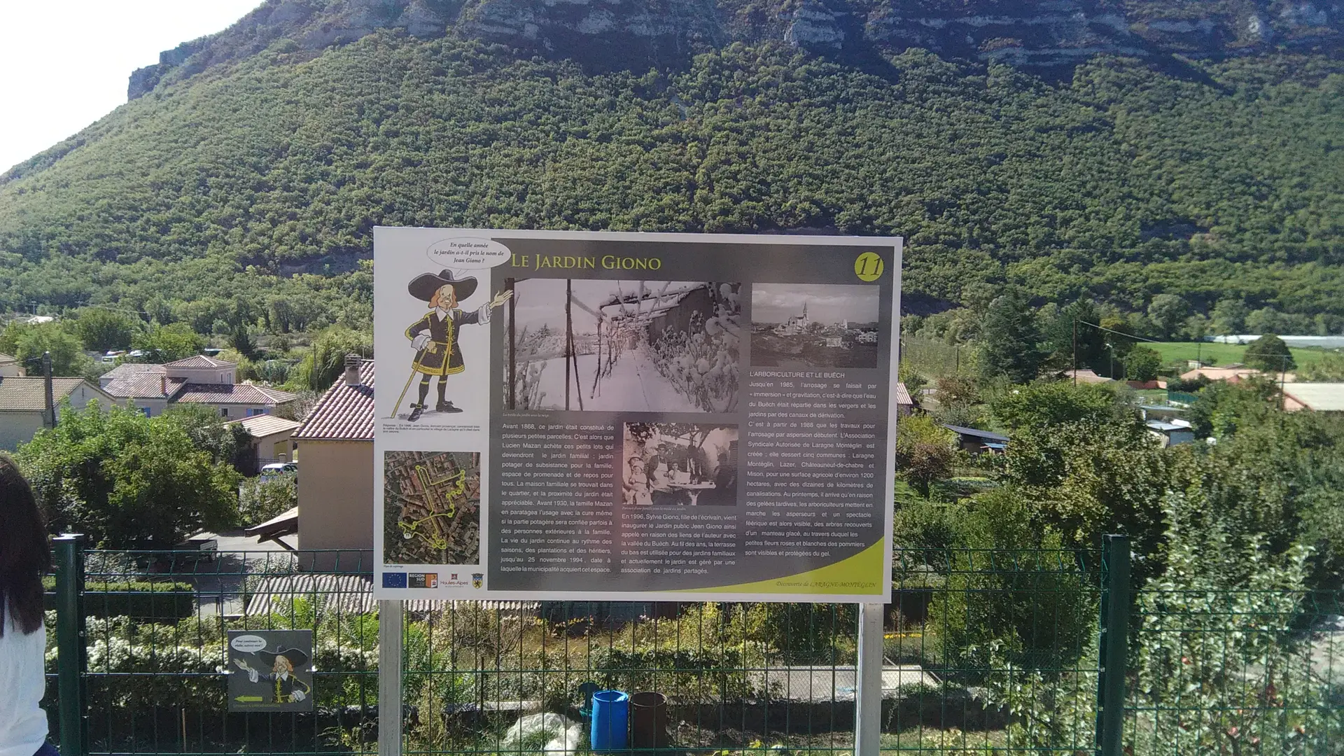 Panneau du sentierde découverte du patrimoine