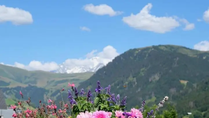 Vallée du Col du Joly et Mont-Blanc ennuagé