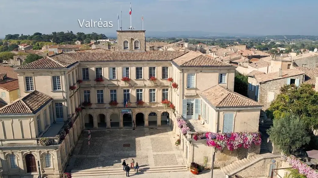 Vue aérienne - Château de Simiane