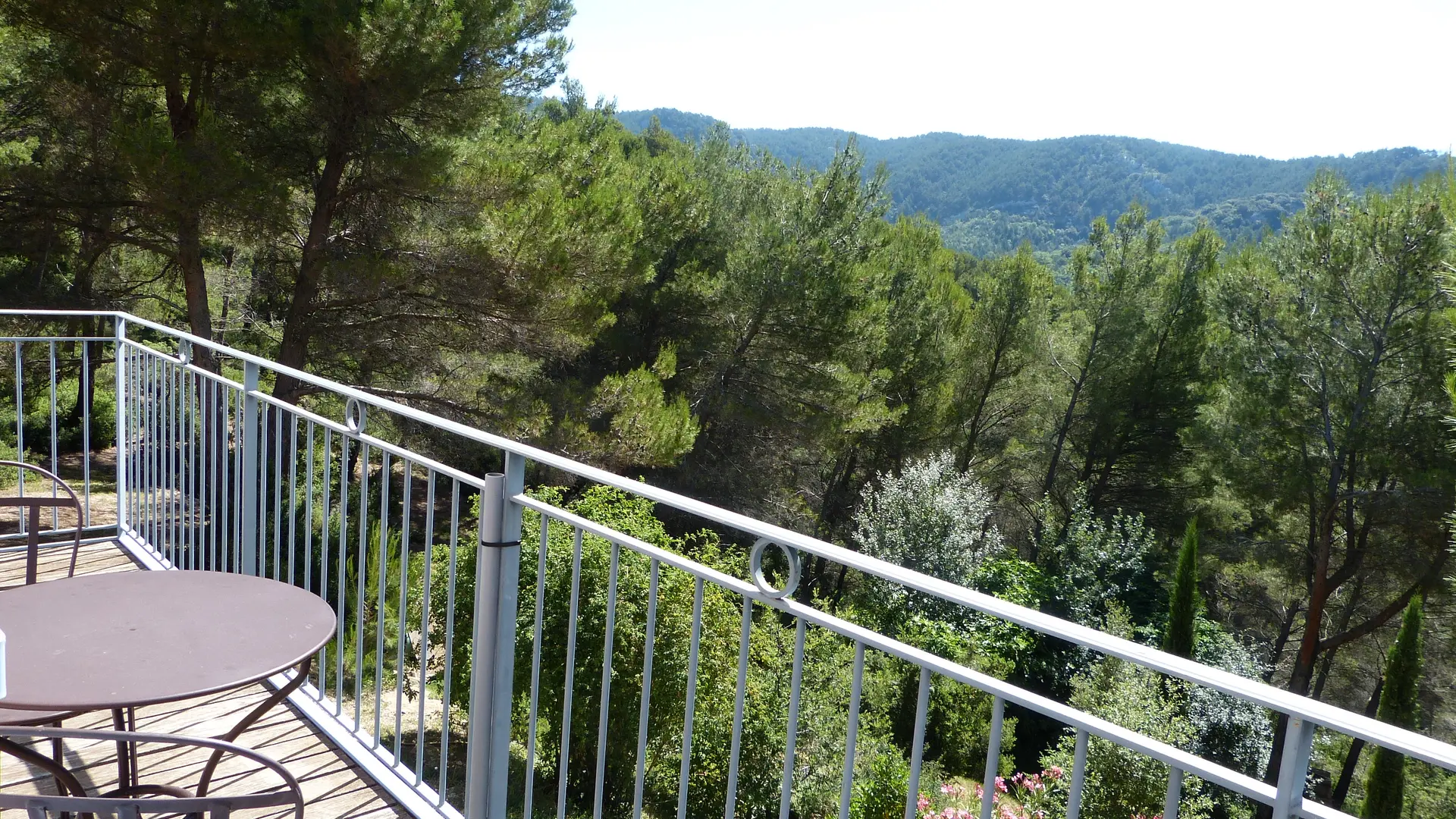 La terrasse et sa vue