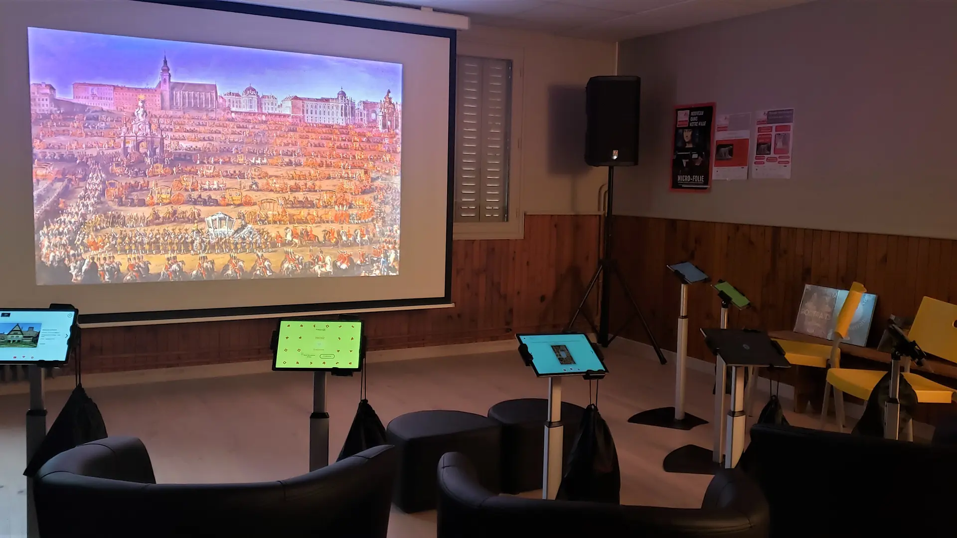 salle du musée numérique à Chazey sur Ain