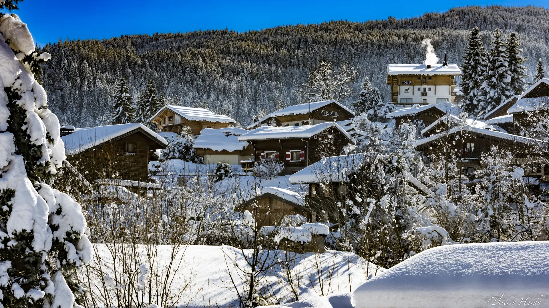 Village de Cordon en hiver